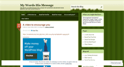 Desktop Screenshot of mywordshismessage.wordpress.com