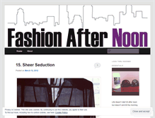 Tablet Screenshot of fashionafternoon.wordpress.com