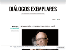 Tablet Screenshot of dialogosexemplares.wordpress.com