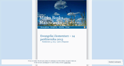 Desktop Screenshot of matkaboskamazowiecka.wordpress.com