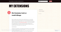 Desktop Screenshot of myextensionsweb.wordpress.com