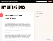 Tablet Screenshot of myextensionsweb.wordpress.com