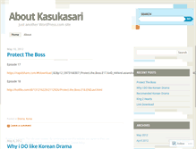 Tablet Screenshot of kasukasari.wordpress.com
