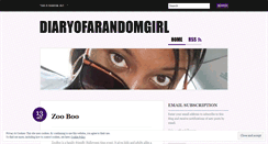 Desktop Screenshot of diaryofarandomgirl.wordpress.com