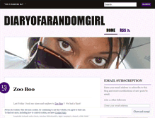 Tablet Screenshot of diaryofarandomgirl.wordpress.com