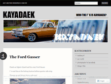 Tablet Screenshot of kayadaek.wordpress.com