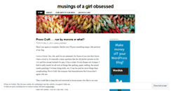 Desktop Screenshot of musingsofagirlobsessed.wordpress.com