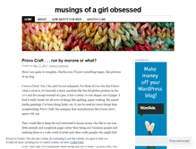 Tablet Screenshot of musingsofagirlobsessed.wordpress.com