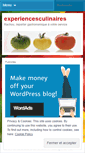 Mobile Screenshot of experiencesculinaires.wordpress.com