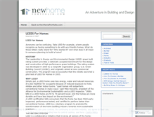 Tablet Screenshot of newhomeportfolio.wordpress.com