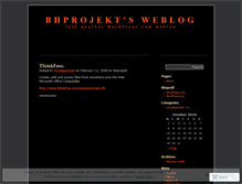 Tablet Screenshot of bhprojekt.wordpress.com