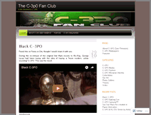 Tablet Screenshot of c3p0fanclub.wordpress.com