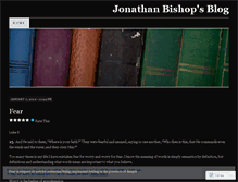 Tablet Screenshot of jonbish89.wordpress.com