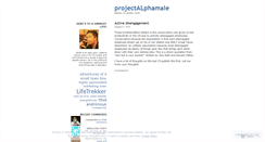 Desktop Screenshot of projectalphamale.wordpress.com