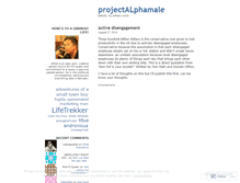 Tablet Screenshot of projectalphamale.wordpress.com