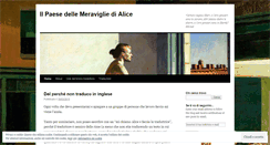 Desktop Screenshot of ilpaesedellemeravigliedialice.wordpress.com