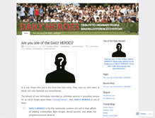 Tablet Screenshot of dailyheroes.wordpress.com