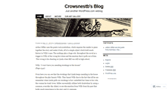 Desktop Screenshot of crowsnestb.wordpress.com