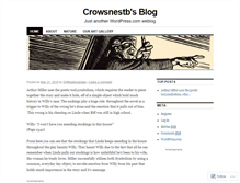 Tablet Screenshot of crowsnestb.wordpress.com