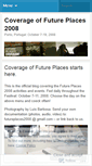 Mobile Screenshot of futureplaces2008.wordpress.com