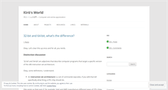 Desktop Screenshot of kirou.wordpress.com
