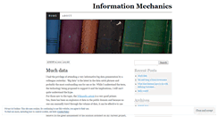 Desktop Screenshot of informationmechanics.wordpress.com