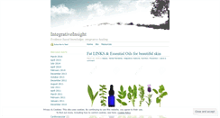 Desktop Screenshot of integrativeinsight.wordpress.com