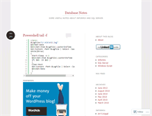 Tablet Screenshot of dbsnotes.wordpress.com