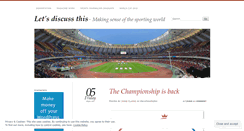 Desktop Screenshot of letsdiscussthis.wordpress.com