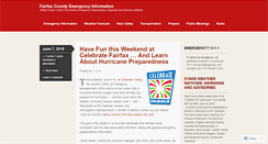 Desktop Screenshot of fairfaxcountyemergency.wordpress.com