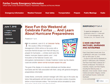 Tablet Screenshot of fairfaxcountyemergency.wordpress.com