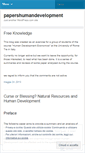 Mobile Screenshot of papershumandevelopment.wordpress.com