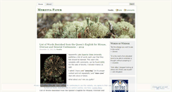 Desktop Screenshot of merettapater.wordpress.com
