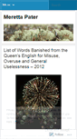 Mobile Screenshot of merettapater.wordpress.com