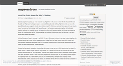 Desktop Screenshot of mypromdress.wordpress.com