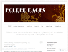 Tablet Screenshot of foldedpagesbykatepage.wordpress.com
