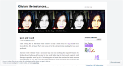 Desktop Screenshot of oliviasbiopiclog.wordpress.com