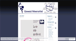 Desktop Screenshot of gewestmeersvliet.wordpress.com