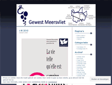 Tablet Screenshot of gewestmeersvliet.wordpress.com