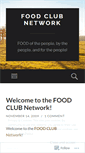 Mobile Screenshot of foodclubnetwork.wordpress.com