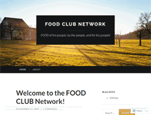 Tablet Screenshot of foodclubnetwork.wordpress.com