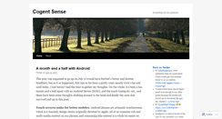 Desktop Screenshot of cogentsense.wordpress.com