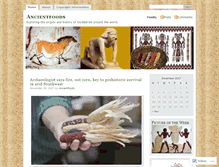 Tablet Screenshot of ancientfoods.wordpress.com