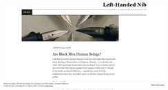 Desktop Screenshot of lefthandednib.wordpress.com