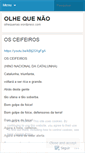 Mobile Screenshot of olhequenao.wordpress.com