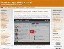 Tablet Screenshot of marketinglaunch.wordpress.com