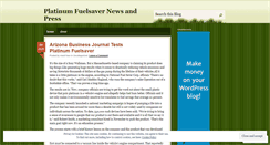 Desktop Screenshot of platinumfuelsavernews.wordpress.com