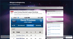 Desktop Screenshot of blogaccordingtovinny.wordpress.com