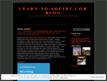 Tablet Screenshot of learntosquirt.wordpress.com