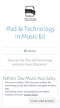 Mobile Screenshot of ipadmusiced.wordpress.com